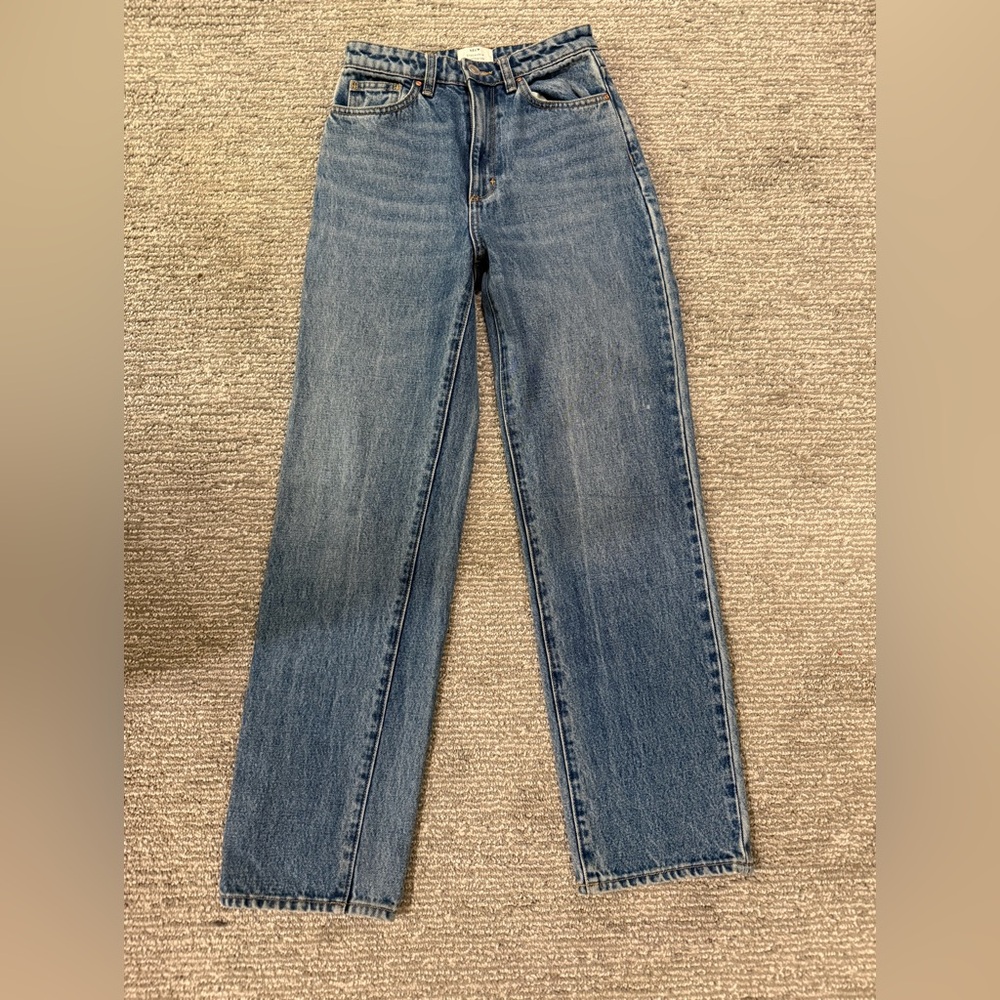 NEUW Nico Straight Leg Jeans Size 25 | Mid-Rise Classic Blue Denim